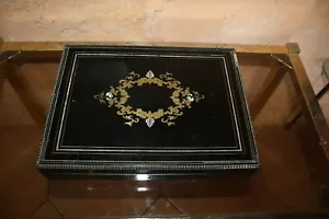 NAPOLEON III 19TH CENTURY BRASS DECOR BOX/BOX with various tokens 19th century - Picture 1 of 7