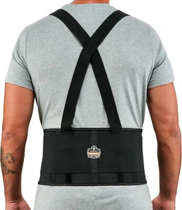 Ergodyne ProFlex 1650 Back Support Belt, 7.5" Elastic, Adjustable, Removeable St - Picture 1 of 8