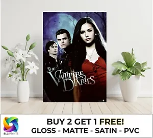 The Vampire Diaries TV Show Large Poster Art Print Gift in Multiple Sizes - Picture 1 of 5
