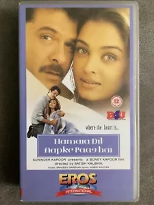 Hamara Dil Aapke Paas Hai - *Anil Kapoor - Bollywood Hindi Indian VHS Tape - Imagen 1 de 4