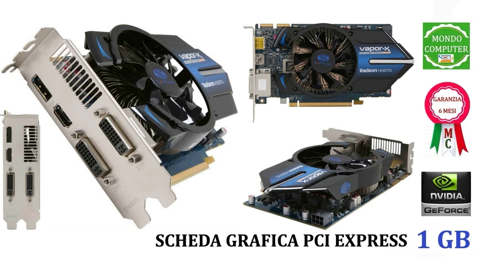SCHEDA GRAFICA PCI EXPRESS  1 GB SAPPHIRE VAPOR-X HD 6770 - Immagine 1 di 1