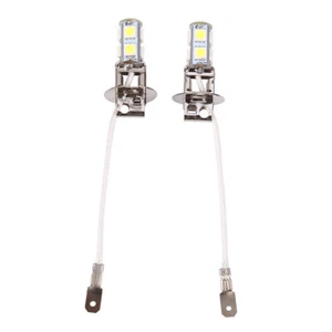 .2x H3 5050 White 9 SMD LED Xenon DC12V Car Fog Light Lamp LED Bulbs 6500K - Picture 1 of 9