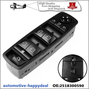 POWER WINDOW CONTROL SWITCH BUTTON A2518300590 FOR MERCEDES GL CLASS X164 W251 - Picture 1 of 6
