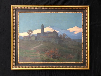 Altes Ölgemälde_Eifelmaler_OTTO KÜPPERS, Bonn_Kloster Bigorio Tesserete/Schweiz - Bild 1 von 4