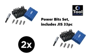 2 x Power Screwdriver Bit Power Set Includes JIS 33 pce (66 pieces) - Picture 1 of 11
