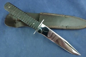 Vintage KA-BAR Bone Hunting Knife with Sheath - Picture 1 of 16