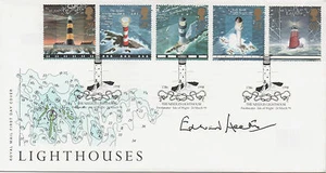EDWARD HEATH Signed Lighthouses FDC BRITISH PRIME MINISTER 1970-1974 COA - Picture 1 of 1