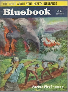 Bluebook Magazine September 1954 William R Cox Peapack Gladstone New Jersey - Picture 1 of 1