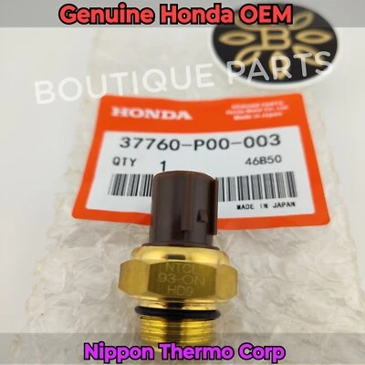 Genuine OEM for Honda Fan Switch Thermostat * NIPPON THERMO JAPAN 37760-P00-003 - Image 1 of 4
