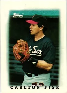1988 Topps League Leaders Mini Carlton Fisk #8 Chicago White Sox HOF NrMt - Picture 1 of 2