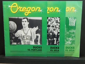 Oregon Ducks Men's Basketball Programs Lot of 3 1986, 87, 88 - Picture 1 of 10