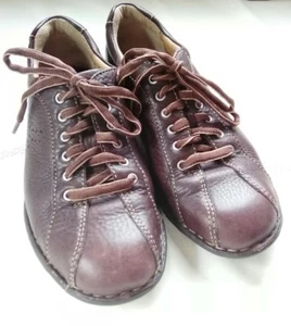 DAMEN-OXFORD-SCHNÜRSCHUHE BRAUN LEDER 7,5 M NEU - Bild 1 von 3
