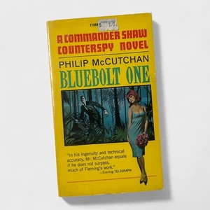 Bluebolt One by Philip McCutchan 1965 Vintage Commander Shaw Counter Spy Novel - Picture 1 of 3