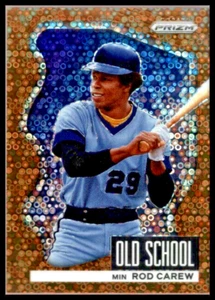 2022 PANINI PRIZM OOLD SCHOOL PRIZMS BRONZE DONUT CIRCLES #9 ROD CAREW TWINS/40 - Picture 1 of 2