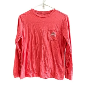 Vineyard Vines Merry Christmas Shirt 100% Cotton Salmon Color Size Large 16 - Picture 1 of 6