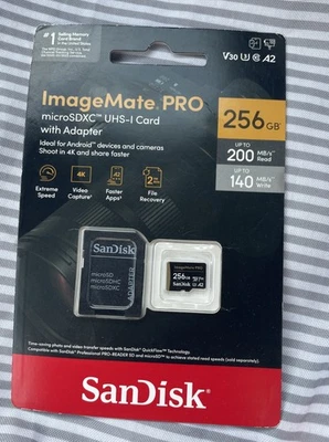 SanDisk ImageMate PRO microSDXC Memory Card - 256GB - Image 1 of 2