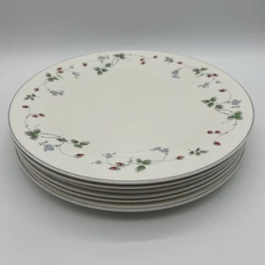 6 x Royal Doulton Expressions Strawberry Fayre Dinner Plates 10.5" PERFECT - Picture 1 of 11