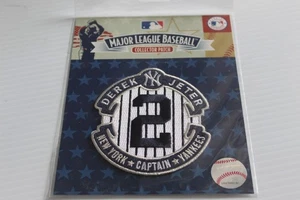 2014 MLB New York Yankees Derek Jeter Captain #2 maglia pensione toppa manica - Foto 1 di 4