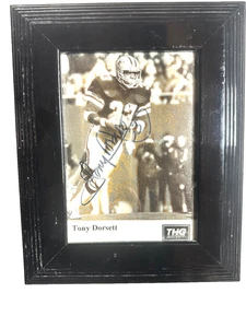 😁 Framed Tony Dorsett Autographed Picture Rare LOW PRICE ❤️ - Picture 1 of 6