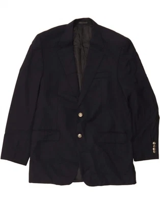MICHAEL KORS Mens 2 Button Blazer Jacket US 42 XL Navy Blue Wool BQ05 - Image 1 of 3