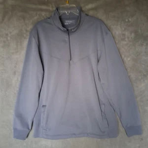 Nike Golf Mens Size XL Gray 1/4 Zip Pullover Activewear Therma Fit Sweater - Picture 1 of 12