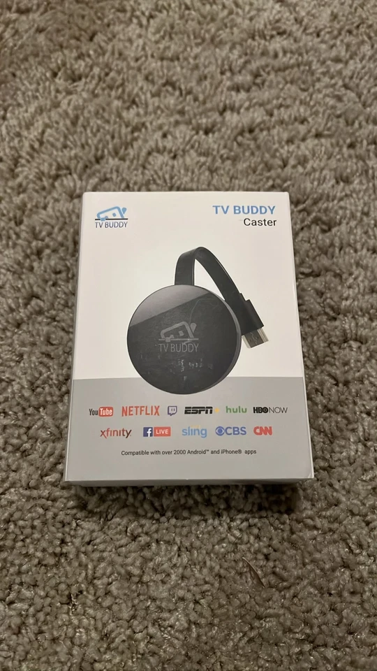 4D TV Buddy Caster Screen Mirroring for Android & iPhone 1080p HD Streaming - Image 1 of 1