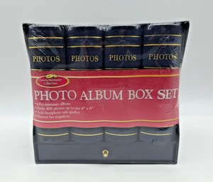 Fotoalbum Bibliothek Band Box Set fasst 400 4x6 Fotos blau fabrikneu versiegelt - Bild 1 von 6