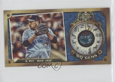 2022 Topps Gypsy Queen GQ Gems Minis Indigo /250 Hyun-Jin Ryu #GGM-16 - Image 1 of 2