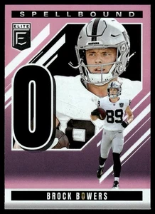 2025 Donruss Elite Spellbound Pink #21 Brock Bowers - Foto 1 di 2