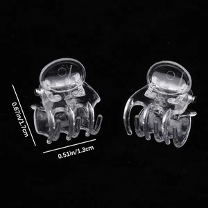 50Pcs Clear 6 Claws Orchid Clips Plastic Butterfly Orchid Support Clear Fixer - Picture 1 of 12
