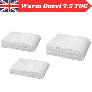 Ikea Bettdecke Antiallergie Warm Steppdecke Single Double King Size weiß Bettwäsche 7,5 TOG - Bild 1 von 6