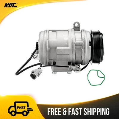 AC Compressor w/ 6-Groove For Toyota Land Cruiser 1998-2007 Lexus LX470 V8 4.7L - Image 1 of 4