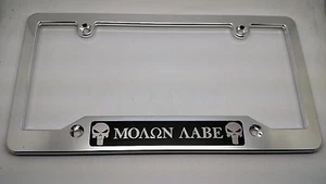 MOLAN LABE, PUNISHER, MARCO DE MATRÍCULA DE ALUMINIO BILLET, CSP NEGRO Insignia - Imagen 1 de 2