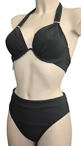 Pain de Sucre Swim Neckholder Bikini SET Gr.80B/C UK 36B/C + Hohe Badehose 42 - Bild 1 von 7
