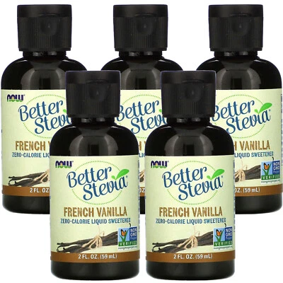 Now Foods, (5 Pack) Better Stevia, Zero-Calorie Liquid Sweetener, French - Image 1 of 3