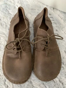 Tombor women’s brown leather lace up shoes EU Size 39 US women size 8 men’s 6.5 - Picture 1 of 7