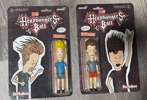 Super 7 Beavis And Butthead Headbangers Ball Set (2) Cover