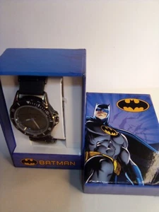 Accutime Batman Analog Quartz Watch by Accutime BAT9366KL Rubber Link Band - Picture 1 of 15
