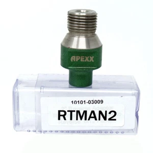 Stainless Reverse 2″ Thread Adapter (1/2 gas MRT – 12mm FRT) - Picture 1 of 1
