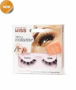 KISS TRUE VOLUME EYE LASHES DREAMY WITH FREE MAKEUP REMOVER WIPE - Picture 1 of 1