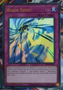 YuGiOh Black Sonic DLCS-EN032 Ultra Rare 1st Edition Yugioh TCG Trap Card - Picture 1 of 1