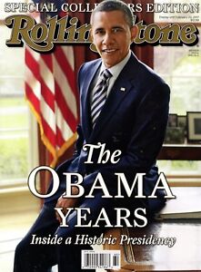 Rolling Stone Magazine Collectors Edition 2016 Historic THE BARRACK OBAMA YEARS