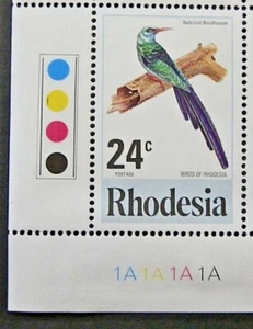 RHODESIA 1977 SG542 24c. REDBILLED WOODHOOPOE - MNH - Picture 1 of 1