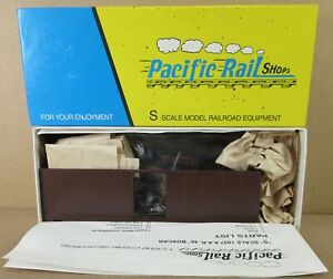 Pacific Rail Shops Undecorated (Brown) 40' Boxcar KIT NOS S-Scale