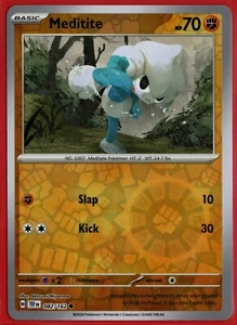 Pokémon TCG Temporal Forces - Meditite 082/162 - Reverse Holo - Common Karte - Bild 1 von 1