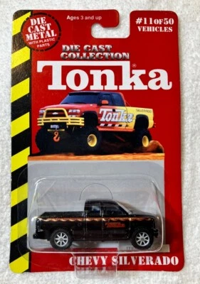 NIP 1999 Tonka Maisto Chevy Silverado Truck-#11 of 50-Rare Black-Die Cast - Image 1 of 2