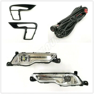 Kit de luces antiniebla LED transparentes para Ford Explorer 2018 2019 interruptor cableado arnés bisel Foto 1 de 4