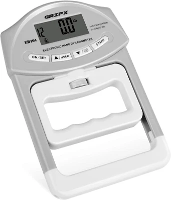 GRIPX Digital Hand Dynamometer Grip Strength Measurement Meter Auto Capturing /