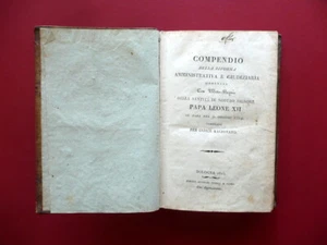 Kompendium der Verwaltungs- und Justizreform Papst Leo XII Adlige 1825 - Bild 1 von 6