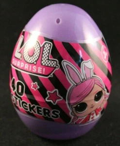 L.O.L. Surprise! - 40 Stickers - Purple Plastic Egg - Picture 1 of 3